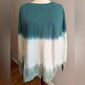 NWT Old Navy Green Colorblock Tie-Dye Sweatshirt - Plus Size 3X